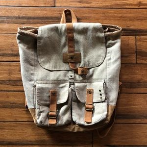 Casual Canvas Knapsack Full Size BackPack